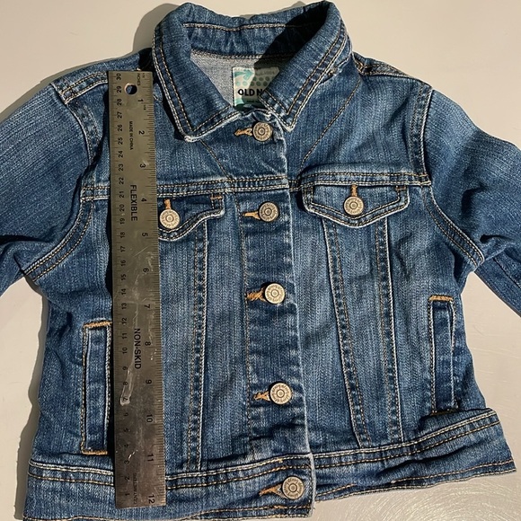 Old Navy Girls Denim Jacket Size Small (6-7) - Classic Blue Jean Jacket - Picture 6 of 9